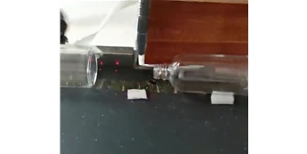 鴻碼創(chuàng)S600co2激光噴碼機(jī)應(yīng)用玻璃制品噴印案例